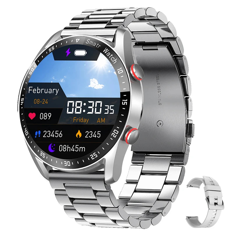 Bluetooth Call Smart Watch Men Laser Health Blood Pressure Fitnes Sports Watches Man Sports Waterproof Smartwatch