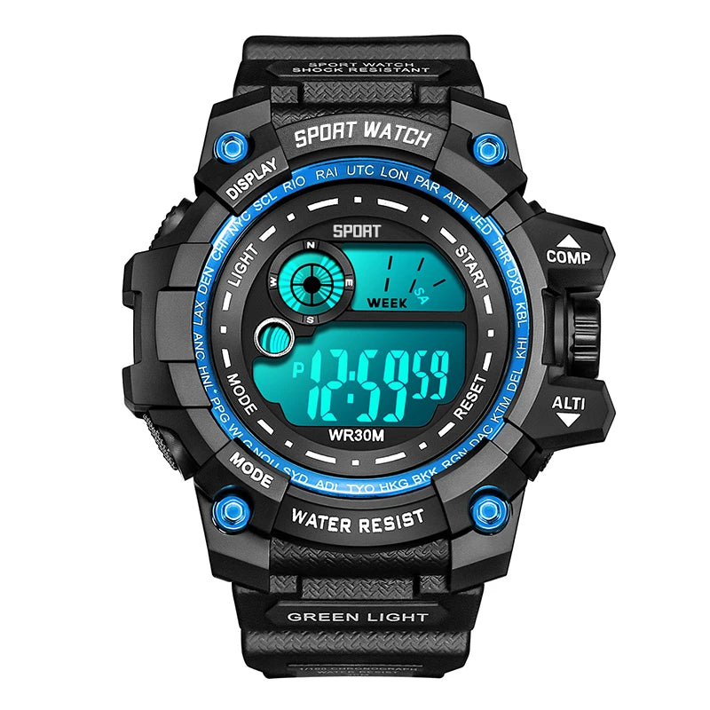 New Men LED Digital Watches Luminous Fashion Sport