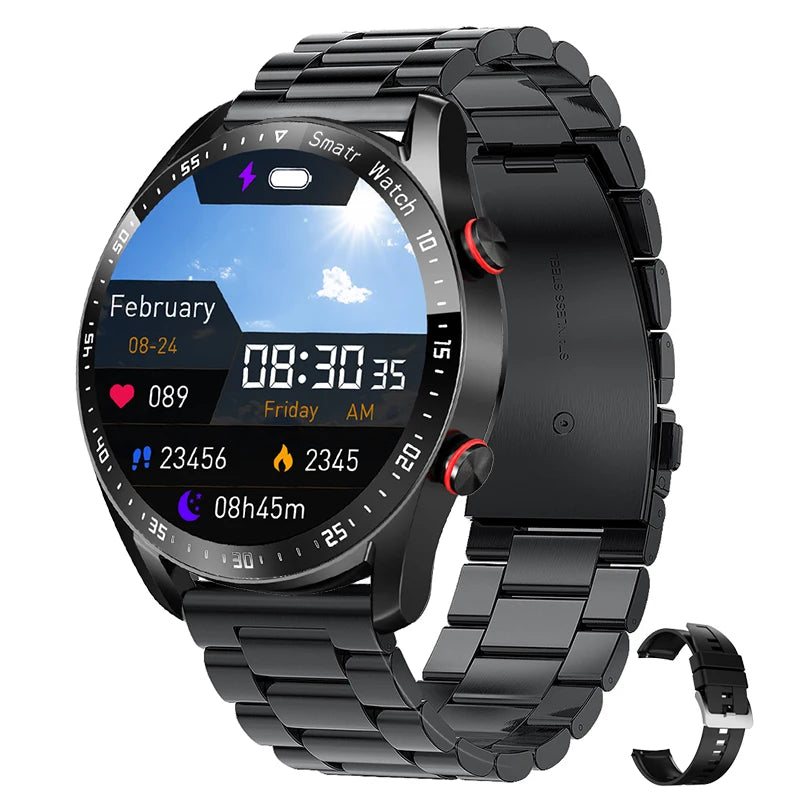 Bluetooth Call Smart Watch Men Laser Health Blood Pressure Fitnes Sports Watches Man Sports Waterproof Smartwatch