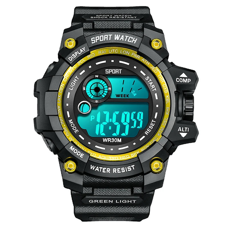 New Men LED Digital Watches Luminous Fashion Sport