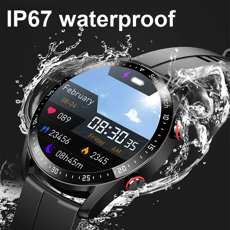 Bluetooth Call Smart Watch Men Laser Health Blood Pressure Fitnes Sports Watches Man Sports Waterproof Smartwatch