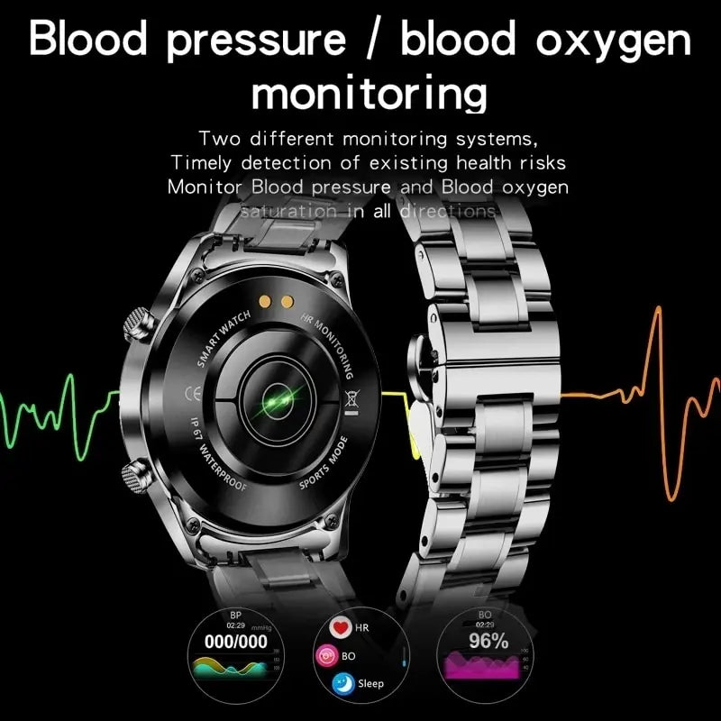 Smart Watch Men Full Circle Touch Screen Bluetooth Call Men Smartwatch Waterproof Sport Activity Fitness Watch