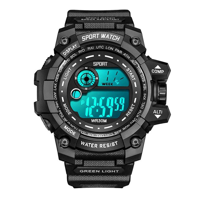 New Men LED Digital Watches Luminous Fashion Sport